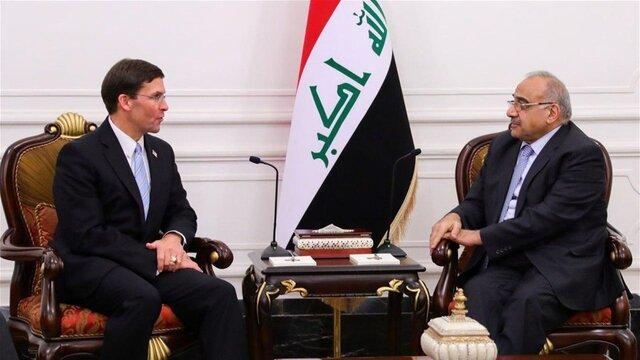 دیدار نخست وزیر عراق با وزیر دفاع آمریکا