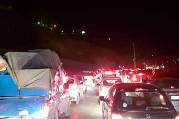 حرکت به سمت شمال آغاز شد، ترافیک در جاده چالوس! حرکت به سمت شمال شروع شد، ترافیک در جاده چالوس!