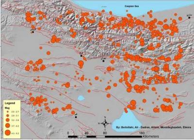 ثبت زمین لرزه 4 ریشتری در استان خوزستان، وقوع 2 زلزله در اطراف تهران