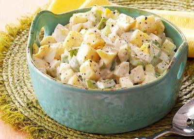 طرز تهیه سالاد سیب زمینی ، 18 نکته له نشدن و طعم لذیذتر سالاد